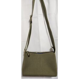 Rothy's Women's Casual Crossbody Bag Sage Green Adjustable Striped Strap NWOT